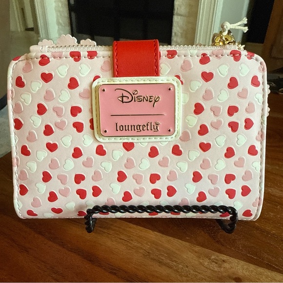 Loungefly Disney Mickey and Minnie Scented Heart Bag Set - Red and Pink NWT - Picture 10 of 13